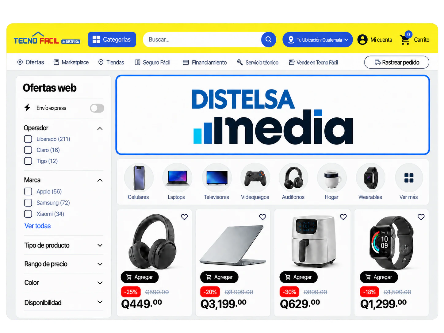 Mockup de Display Banners en Tecno Fácil