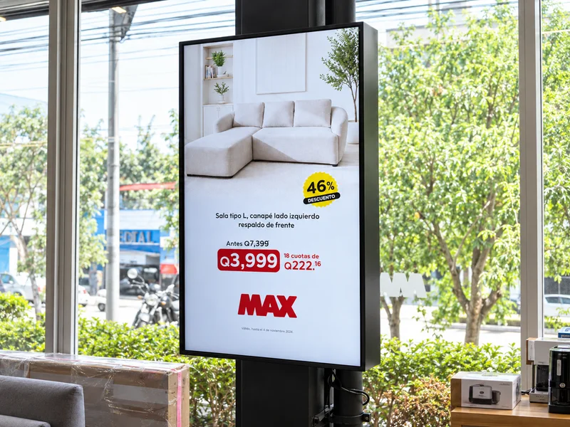 Fotografía de referencia mejorada de Digital Signage