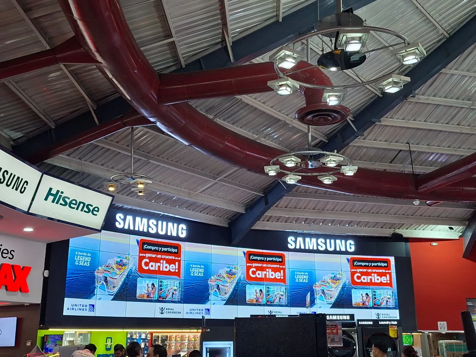 Fotografía de Video Wall en tienda